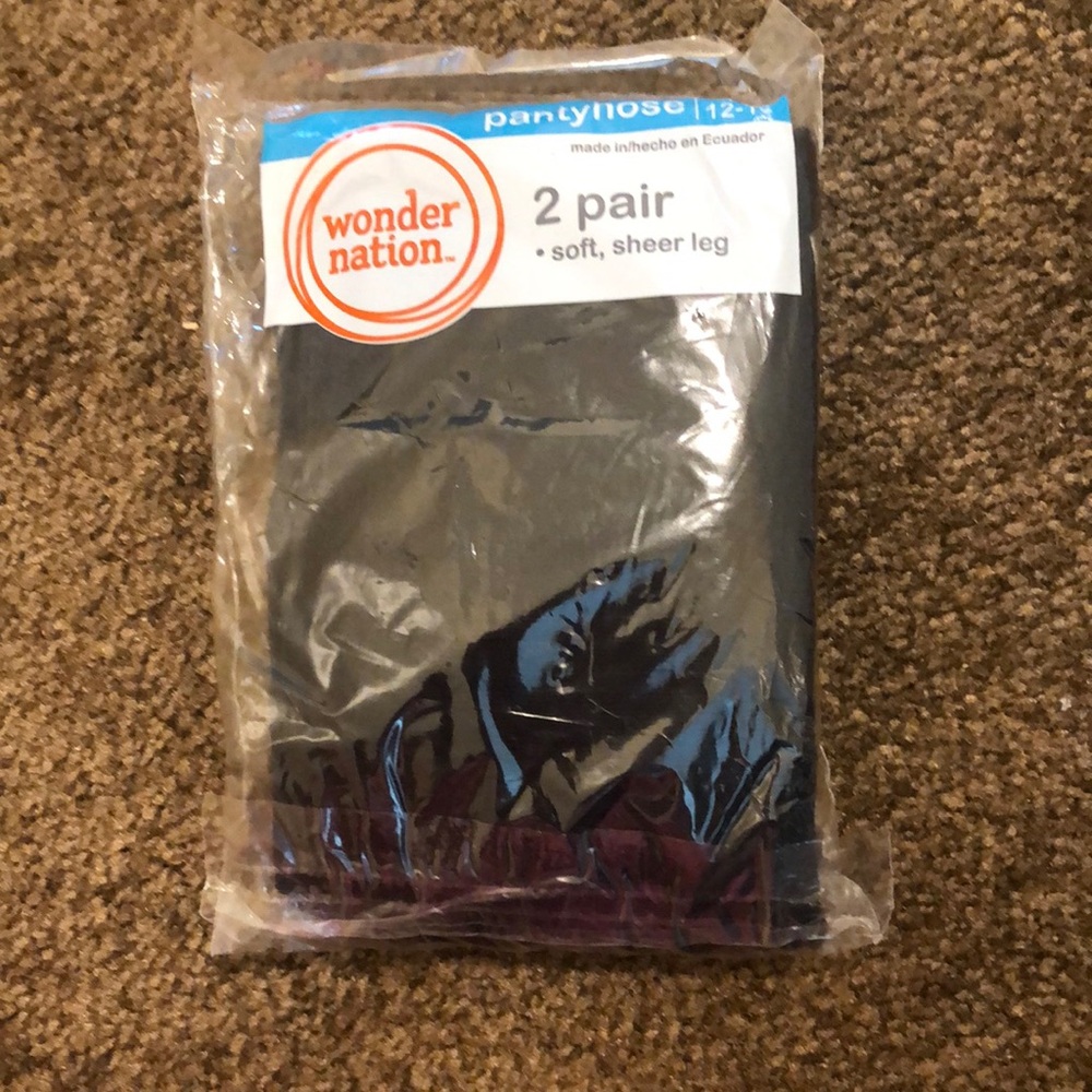 Black pantyhose kids size 12-16